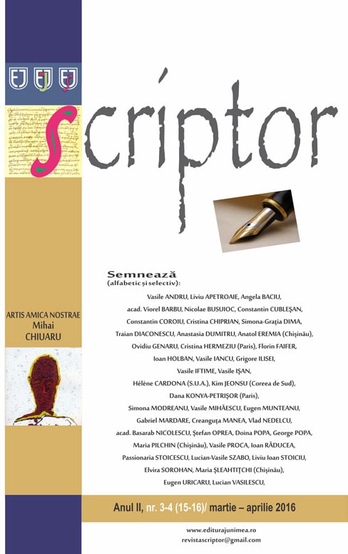 Scriptor Anul II, nr. 3-4 (martie-aprilie) 2016