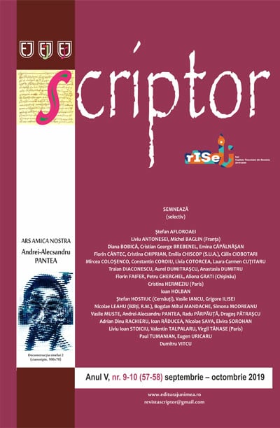Scriptor Anul V, nr. 9-10 (septembrie-octombrie) 2019