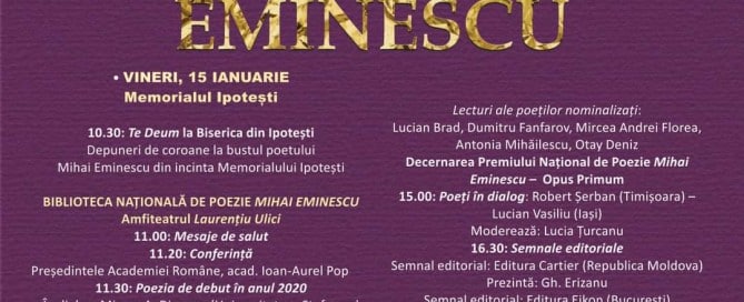 15 ianuarie - Ziua Culturii Naționale