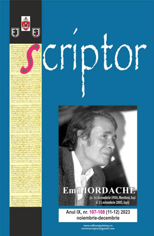 Scriptor Anul IX, nr. 11-12 (noiembrie-decembrie) 2023 (107-108)